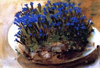 約翰 辛格 薩金特 Blue Gentians 約翰 辛格 薩金特 Blue Gentians